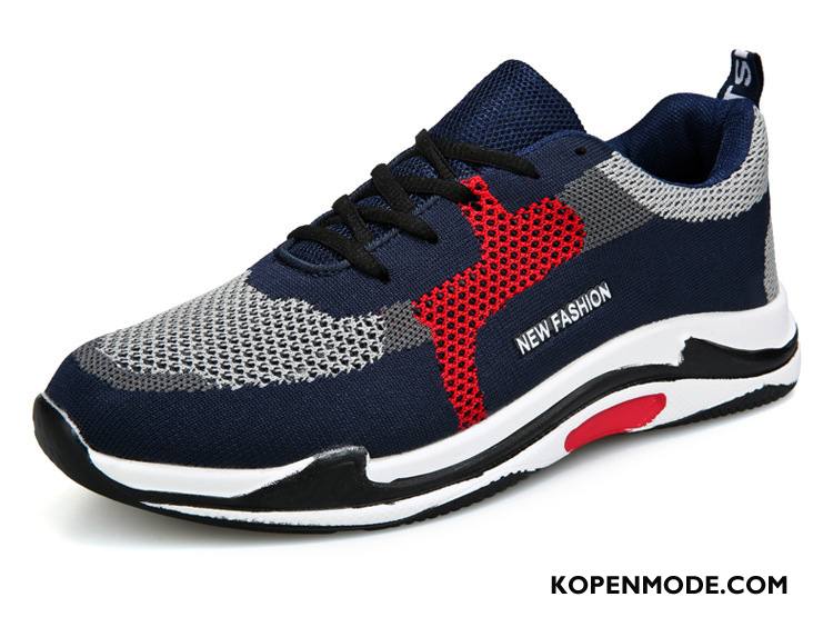 Sportschoenen Heren Trend Hete Verkoop Casual Zomer Outdoor Gebreide Gemengde Kleuren Zwart