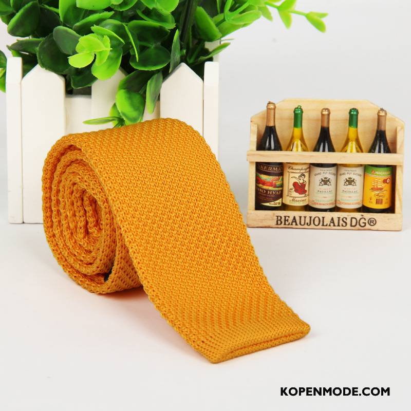 Stropdassen Heren Breien Mannen Casual Smal Nieuw 5 Cm Effen Kleur Purper