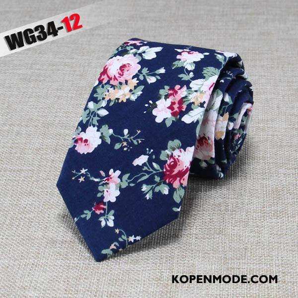 Stropdassen Heren Mode Business Doek Mini 6 Centimeter Van Katoen Zwart