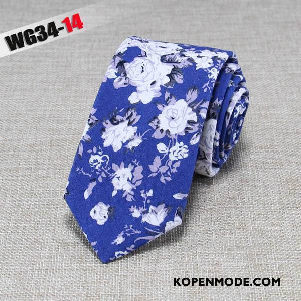 Stropdassen Heren Mode Business Doek Mini 6 Centimeter Van Katoen Zwart