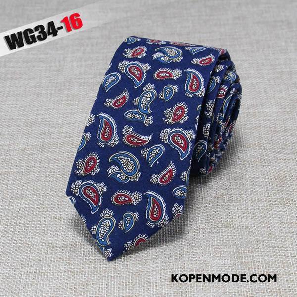 Stropdassen Heren Mode Business Doek Mini 6 Centimeter Van Katoen Zwart