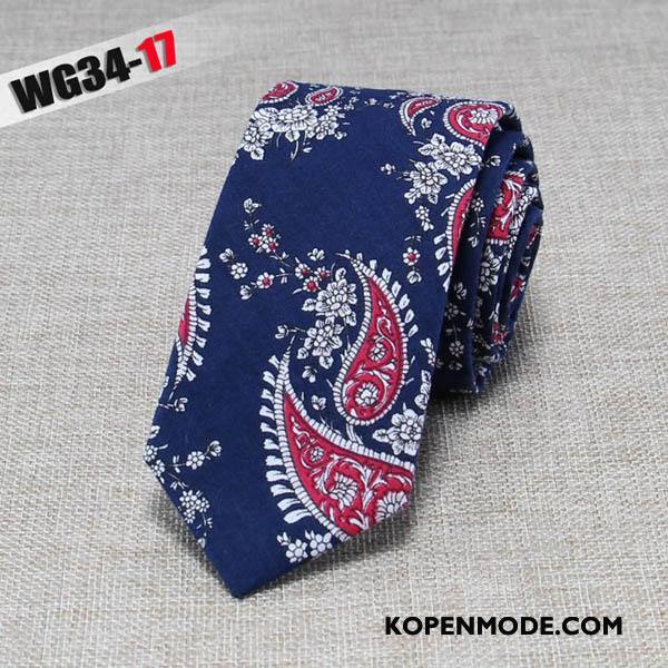 Stropdassen Heren Mode Business Doek Mini 6 Centimeter Van Katoen Zwart