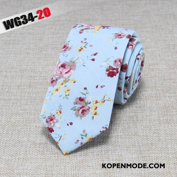 Stropdassen Heren Mode Business Doek Mini 6 Centimeter Van Katoen Zwart