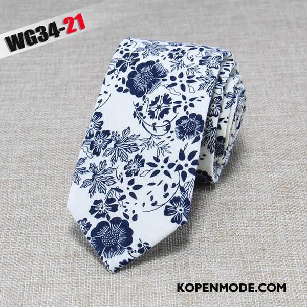 Stropdassen Heren Mode Business Doek Mini 6 Centimeter Van Katoen Zwart