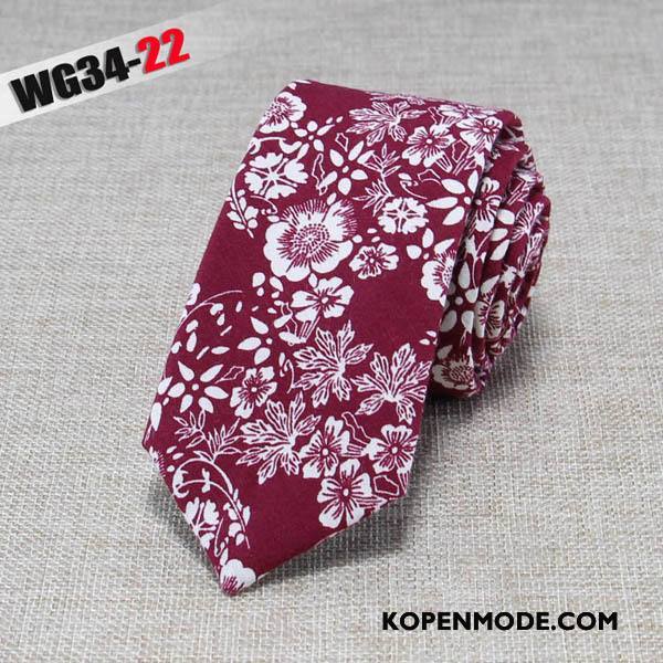 Stropdassen Heren Mode Business Doek Mini 6 Centimeter Van Katoen Zwart