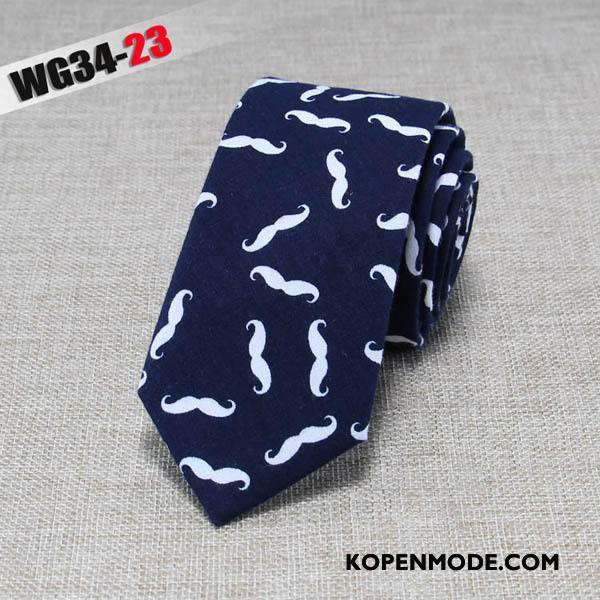 Stropdassen Heren Mode Business Doek Mini 6 Centimeter Van Katoen Zwart