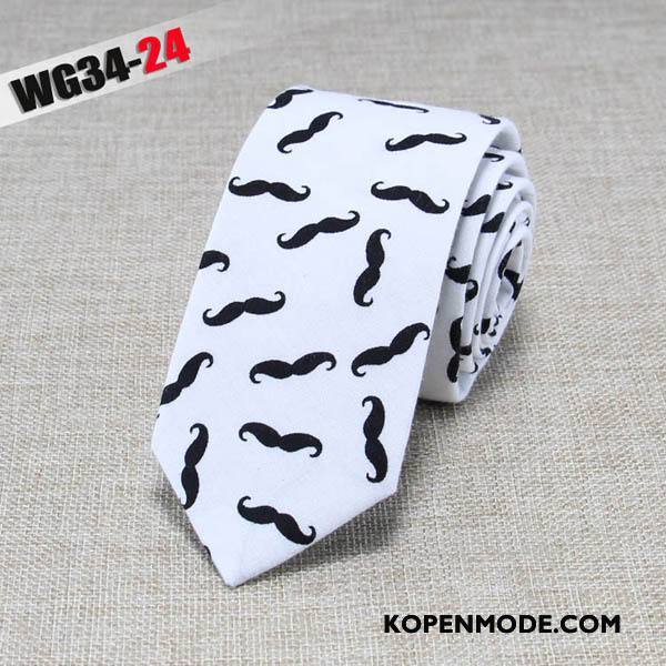 Stropdassen Heren Mode Business Doek Mini 6 Centimeter Van Katoen Zwart