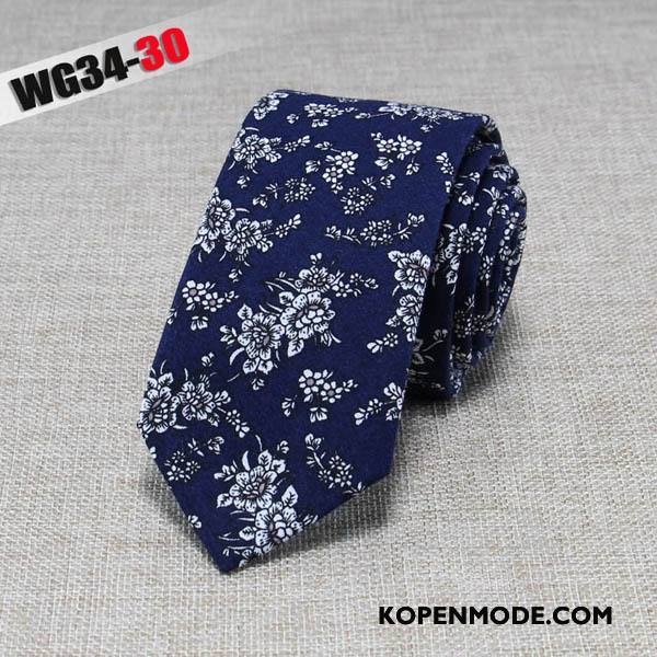 Stropdassen Heren Mode Business Doek Mini 6 Centimeter Van Katoen Zwart