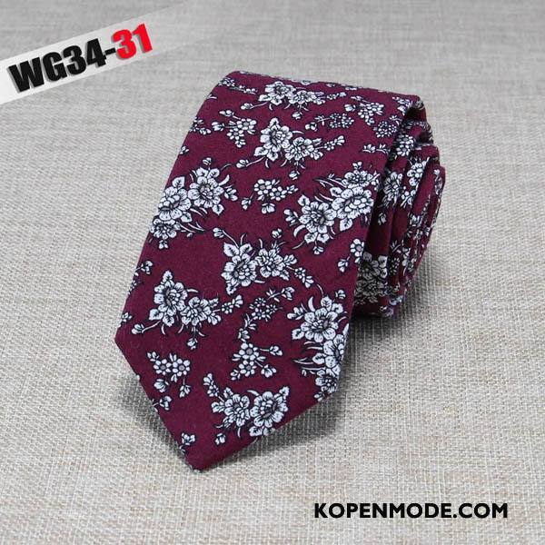 Stropdassen Heren Mode Business Doek Mini 6 Centimeter Van Katoen Zwart