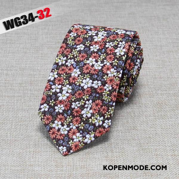 Stropdassen Heren Mode Business Doek Mini 6 Centimeter Van Katoen Zwart