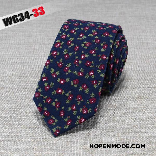 Stropdassen Heren Mode Business Doek Mini 6 Centimeter Van Katoen Zwart