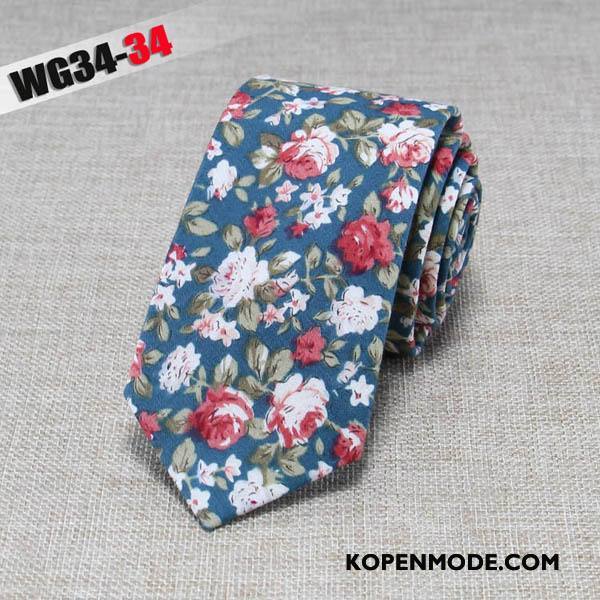 Stropdassen Heren Mode Business Doek Mini 6 Centimeter Van Katoen Zwart