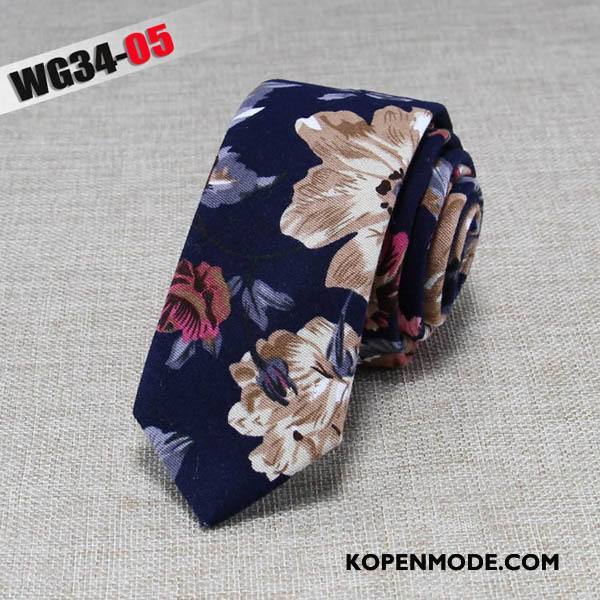 Stropdassen Heren Mode Business Doek Mini 6 Centimeter Van Katoen Zwart