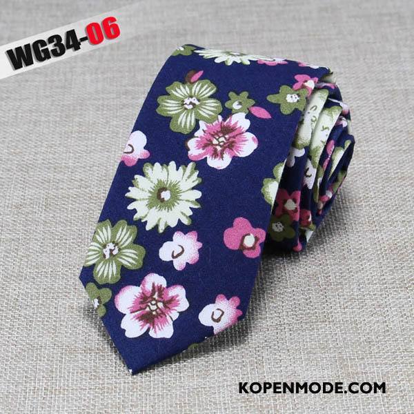 Stropdassen Heren Mode Business Doek Mini 6 Centimeter Van Katoen Zwart