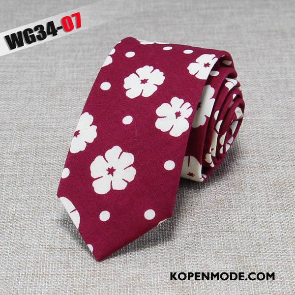 Stropdassen Heren Mode Business Doek Mini 6 Centimeter Van Katoen Zwart