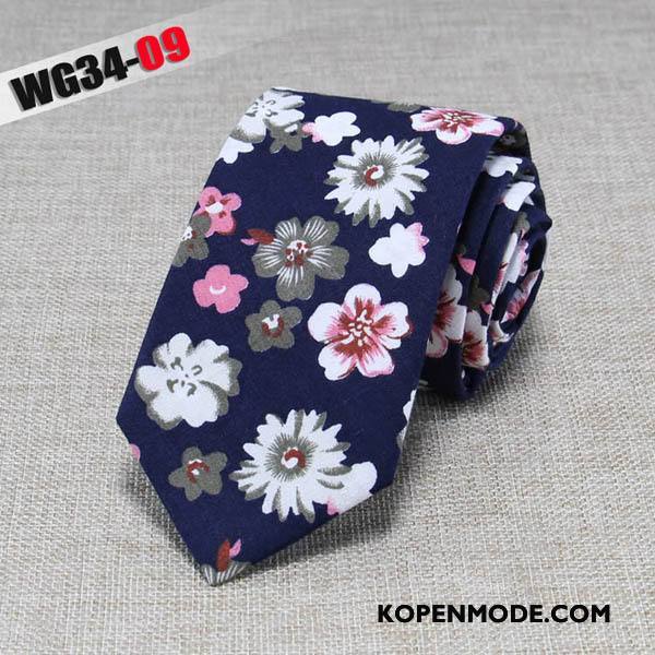 Stropdassen Heren Mode Business Doek Mini 6 Centimeter Van Katoen Zwart