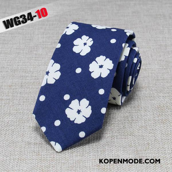 Stropdassen Heren Mode Business Doek Mini 6 Centimeter Van Katoen Zwart