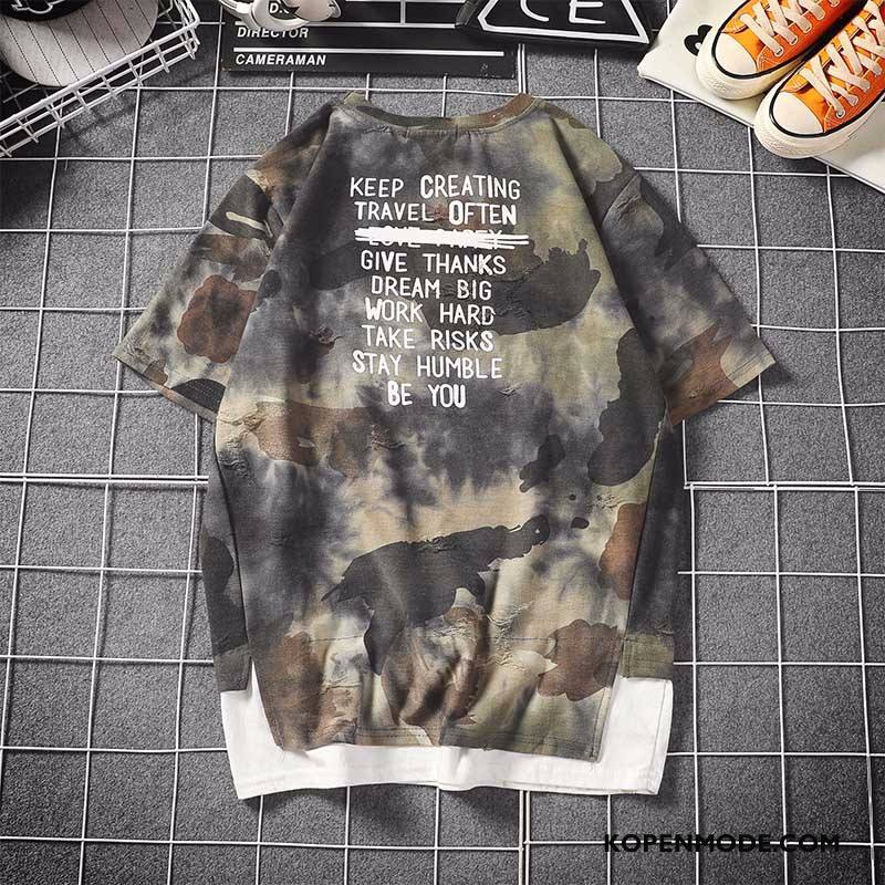 T-shirts Heren Hete Verkoop Camouflage Kaki