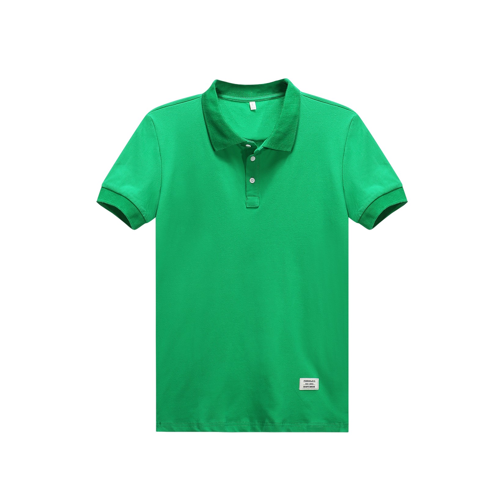 T-shirts Heren Korte Mouw Trend Hemdkraag Slim Fit Polo Effen Kleur Rood