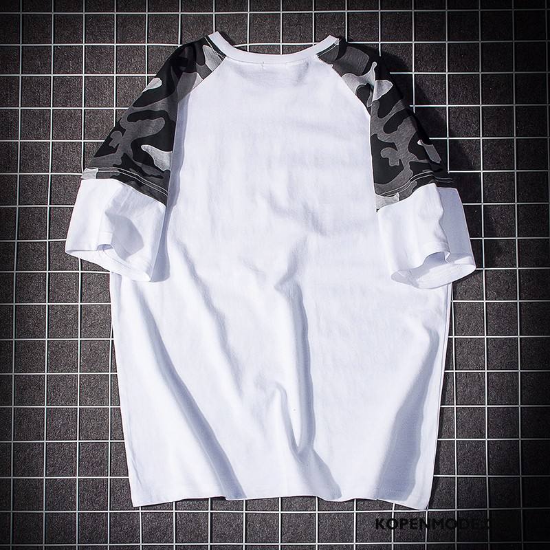 T-shirts Heren Zomer Casual Korte Mouw Sport Nieuw Mannen Camouflage Wit