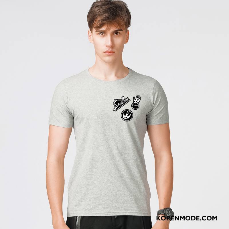 T-shirts Heren Zomer Korte Mouw Voorjaar Mannen Mode Nieuw Wit