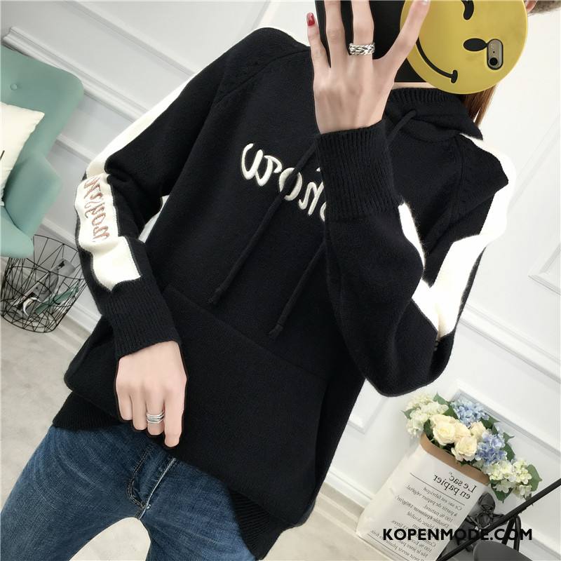 Truien Dames Lange Mouwen Zoet Winter Slim Fit 2018 Hoodie Geel