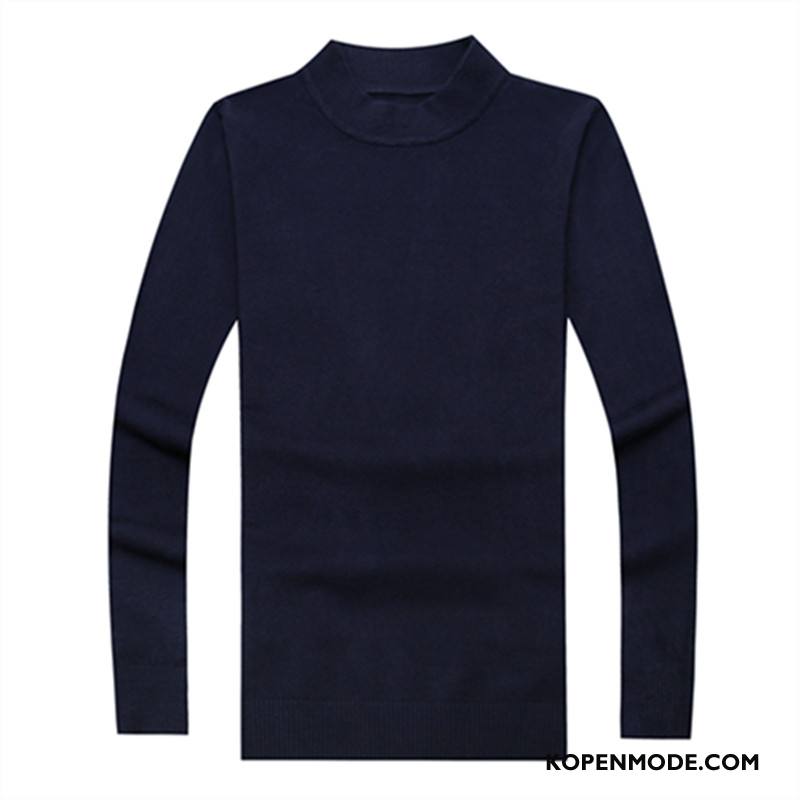 Truien Heren 2018 Jeugd Trend Mannen Slim Fit Skinny Rode Wijn