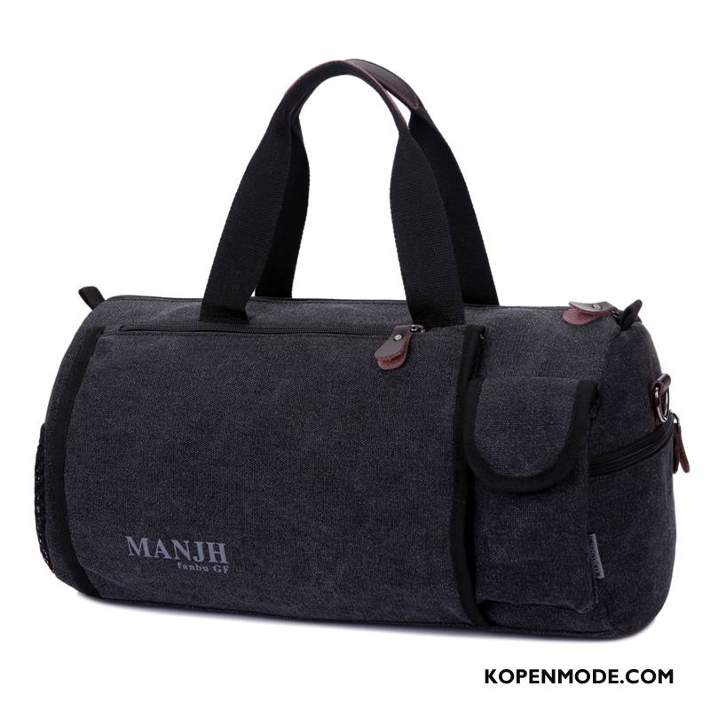 Wandelrugzak Dames Grote Tas Casual Alle Wedstrijden Trend Messenger Tas Canvas Kaki