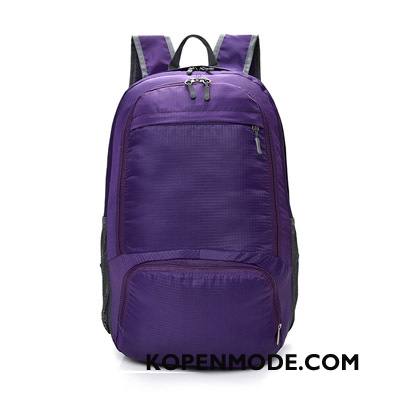 Wandelrugzak Dames Portable Waterdicht Student Tas Schooltas Mannen Blauw