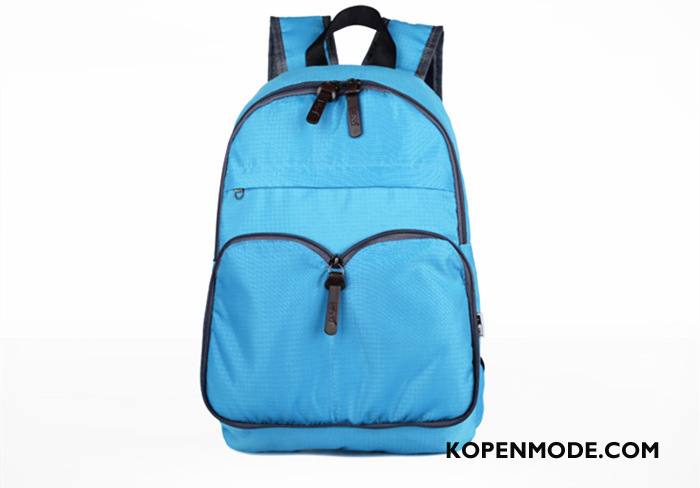 Wandelrugzak Dames Schooltas Outdoor Student Vouw Vrouwen Reizen Effen Kleur Oranje