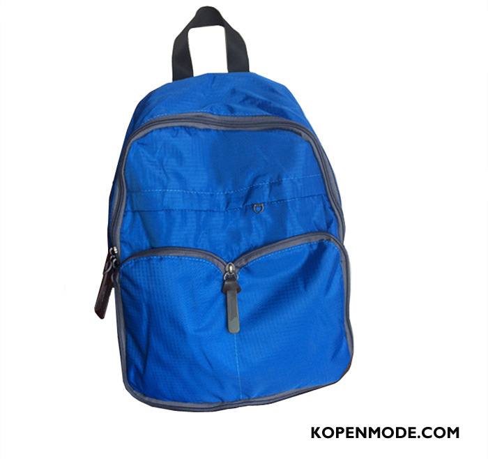 Wandelrugzak Dames Schooltas Outdoor Student Vouw Vrouwen Reizen Effen Kleur Oranje