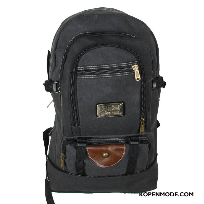 Wandelrugzak Heren Europa Casual Alpinisme Vintage Outdoor Tas Legergroene