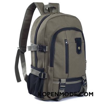 Wandelrugzak Heren Merken Alpinisme Casual Outdoor Schooltas Reizen Groen