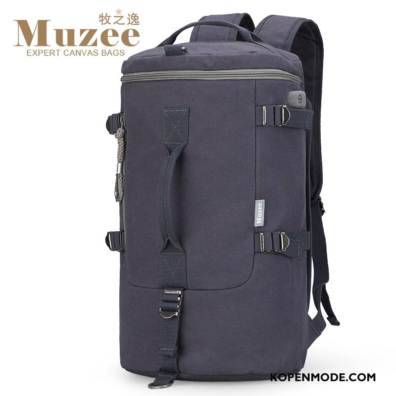 Wandelrugzak Heren Reizen Canvas Sport Reis Tas Outdoor Licht