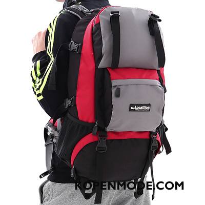 Wandelrugzak Heren Tas Alpinisme Grote Capaciteit Outdoor Reis Casual Rood