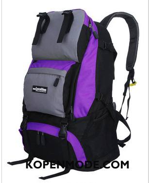 Wandelrugzak Heren Tas Vrouwen Reizen Reis Alpinisme Outdoor Camouflage Grijs
