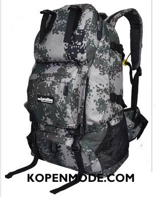 Wandelrugzak Heren Tas Vrouwen Reizen Reis Alpinisme Outdoor Camouflage Grijs