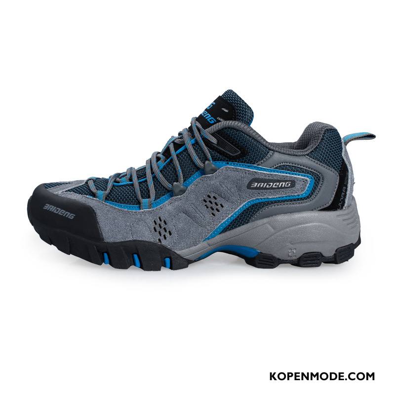 Wandelschoenen Heren Outdoor Lovers Slijtvastheid Ademende Sport Waterdicht Blauw