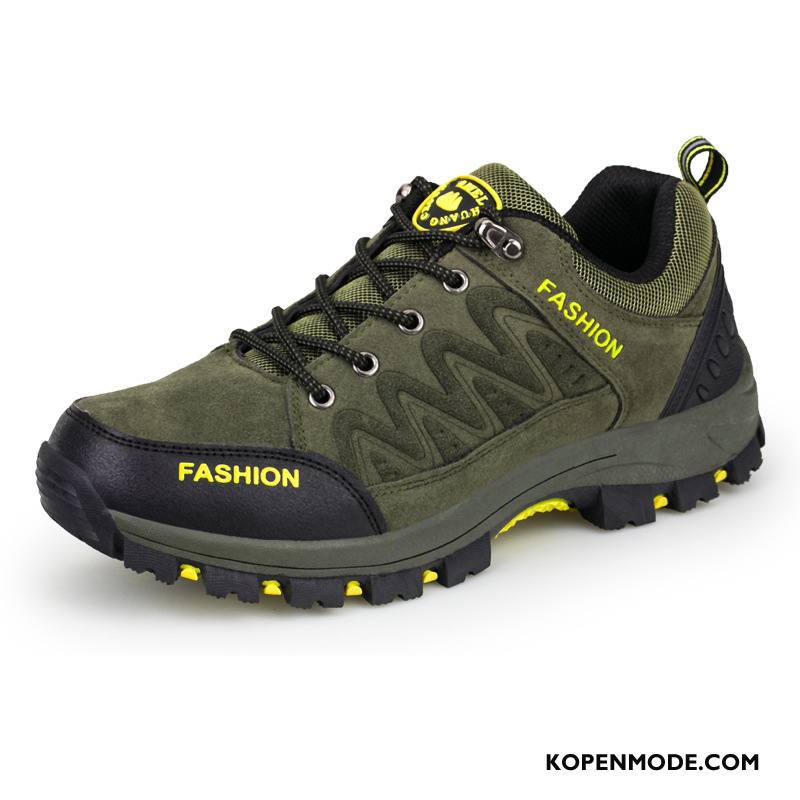 Wandelschoenen Heren Outdoor Mannen Echte Waterdicht Trekking Alpinisme Groen