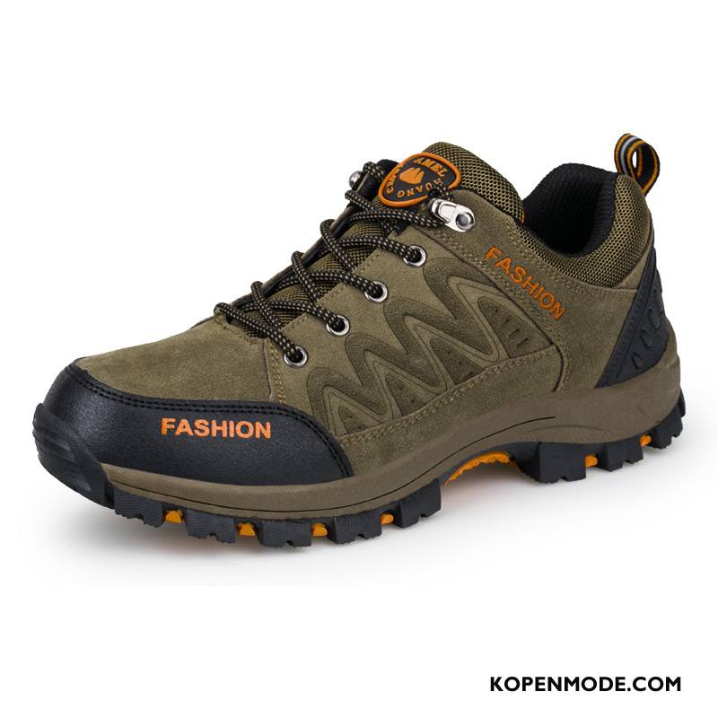 Wandelschoenen Heren Outdoor Mannen Echte Waterdicht Trekking Alpinisme Groen