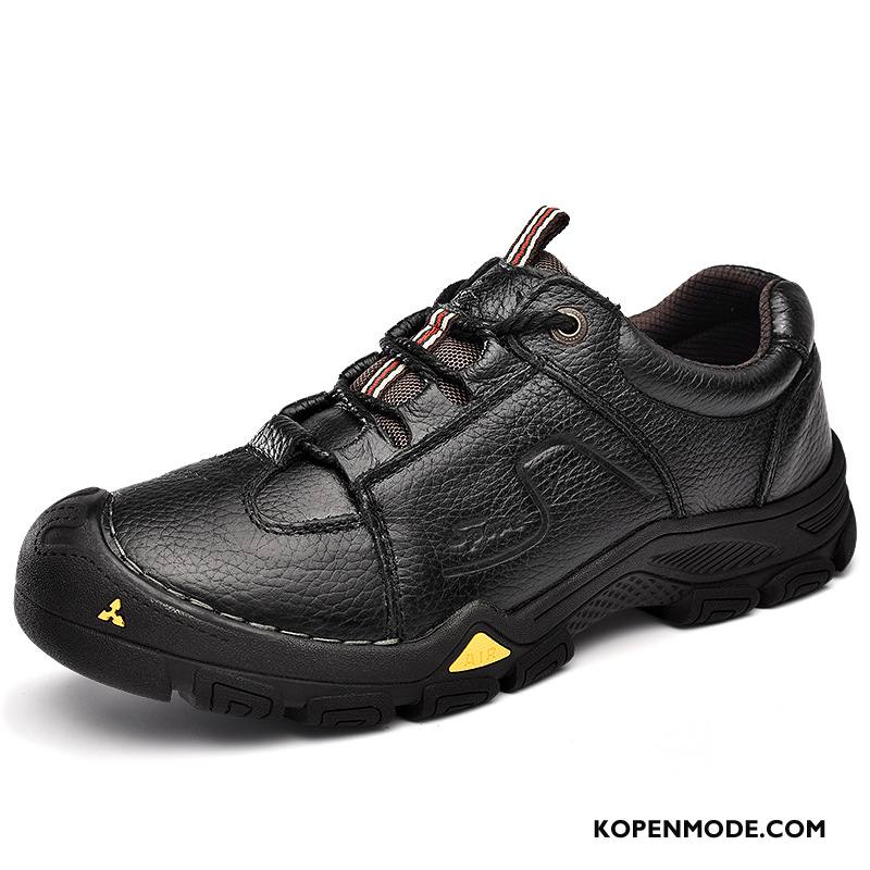 Wandelschoenen Heren Reis Lichte Alpinisme Outdoor Antislip Herfst Grijs Licht Bruin