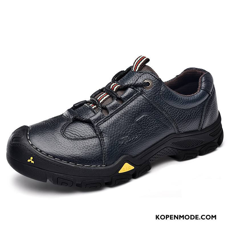 Wandelschoenen Heren Reis Lichte Alpinisme Outdoor Antislip Herfst Grijs Licht Bruin