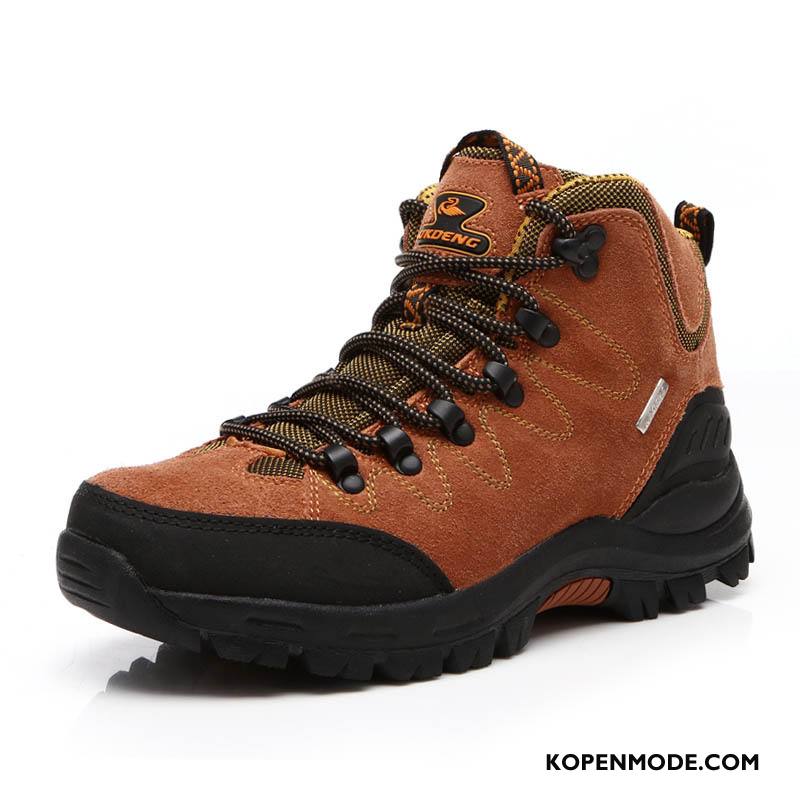 Wandelschoenen Heren Slijtvastheid Alpinisme Mannen Lovers Outdoor Antislip Groen