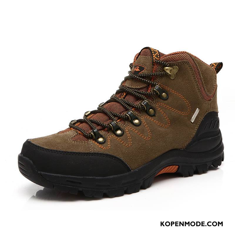 Wandelschoenen Heren Slijtvastheid Alpinisme Mannen Lovers Outdoor Antislip Groen