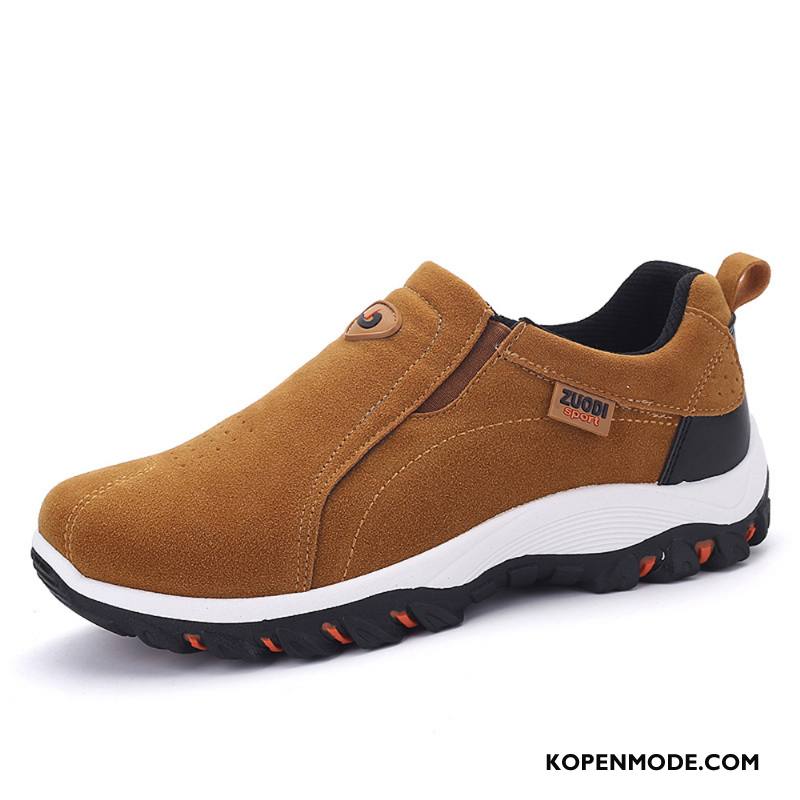 Wandelschoenen Heren Slip On Mannen Grote Maten Outdoor Grijs