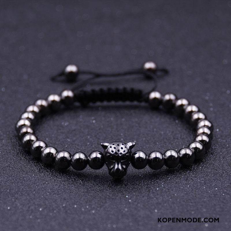 Zilveren Sieraden Heren Accessoires Weven Met De Hand Mannen Armbanden Roze Goud