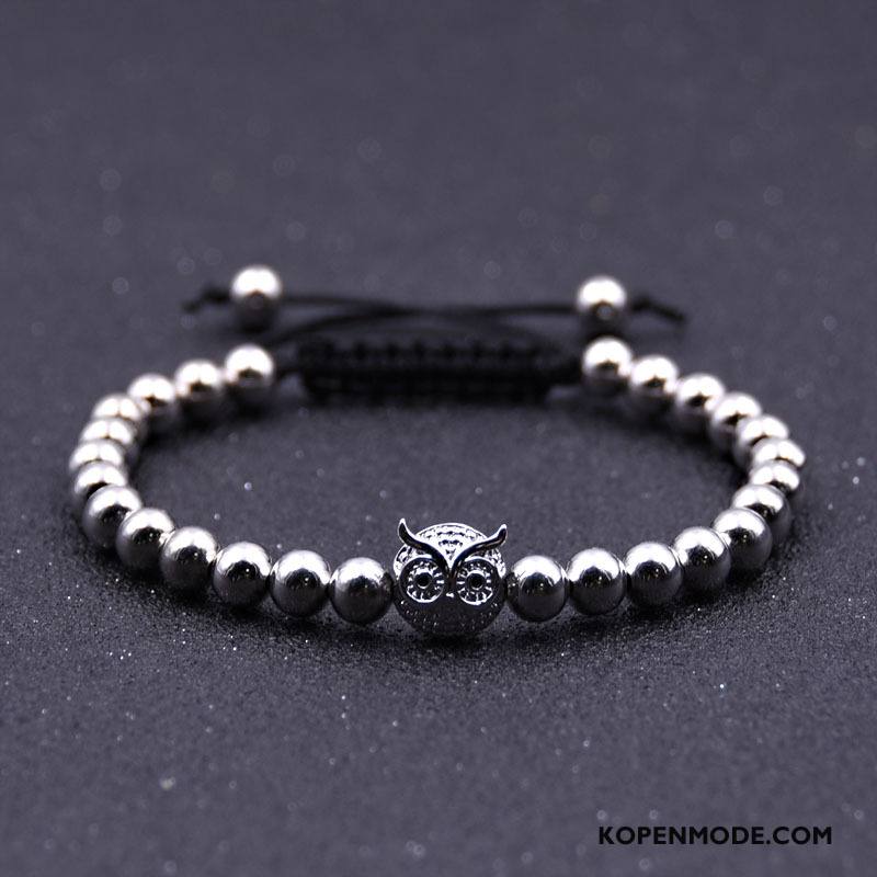 Zilveren Sieraden Heren Weven Accessoires Armbanden Mannen Met De Hand Zilver