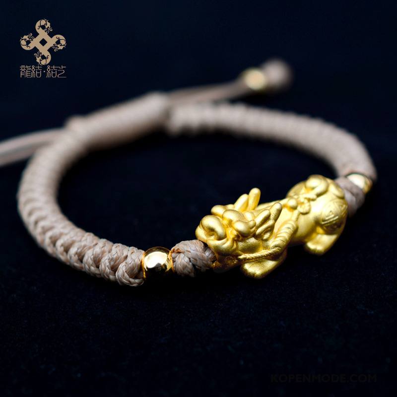 Zilveren Sieraden Heren Weven Dragon Patroon Trend Armbanden Mannen Nieuw Zilver Gouden