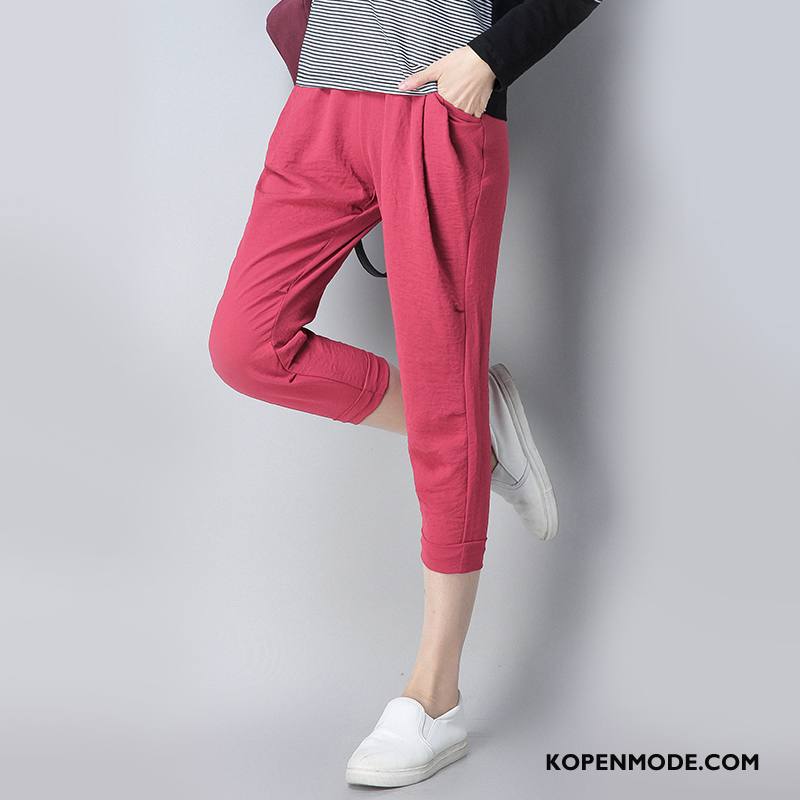 Broeken Dames Mode Casual Broek 2018 Zak Kleermaker Trend Rood