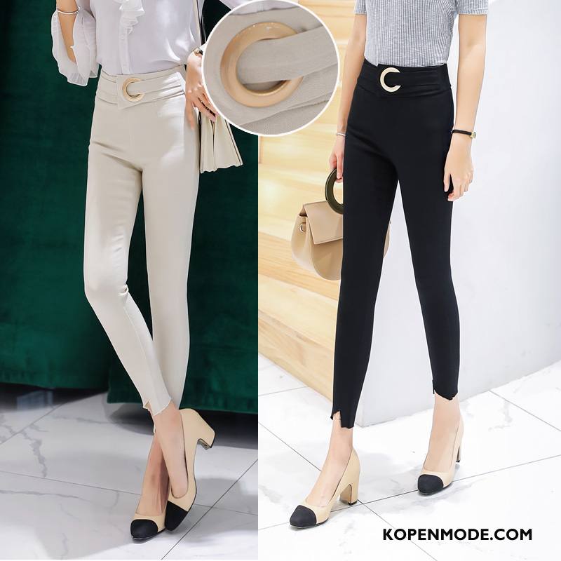 Broeken Dames Mode Eenvoudige Harlan Trend Slim Fit Casual Wit